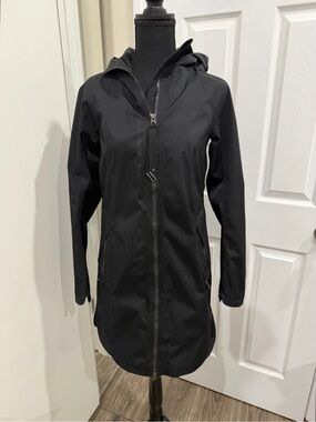 lululemon athletica Black Hooded Trench Coat